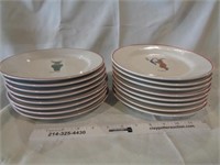 2 Sets of 8 Reindeer Plates