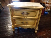 Vintage Wood 2 Drawer Cabinet