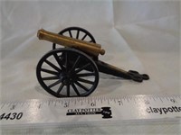 Small Cast Iron & Brass Cannon
