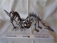 2 Custom Iron Dinosaur Statues