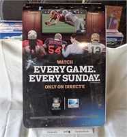 Metal SUNDAY GAME Sign, Double Sided