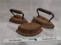 3 Antique Sad Irons