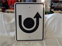 Metal "U TURN" Traffic Sign