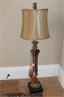 Table Lamp in Painted Cast Material