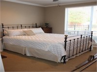 Cast Iron and Brass Bed Frame Full Size