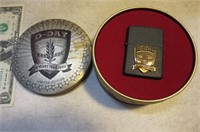 Zippo D-Day Normandy 50year Anni. Lighter in Tin