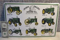 new John Deere Metal Sign 18"x12" Tractor Type
