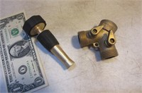 brass WaterHose Nozzle & Splitter