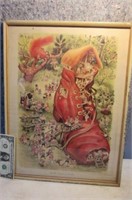 1940's Framed Poster "Old Woman in the Shoe"