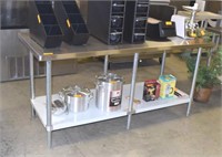 BRAND NEW 6" HEAVY DUTY  STAINLESS STEEL TABLE