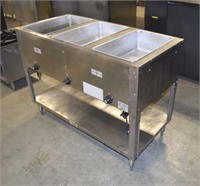 SUPRE METAL 3 WELL ELECTRIC STEAMTABLE