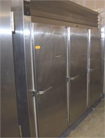 3 DOOR TRAULSEN STAINLESS STEEL REACH IN COOLER