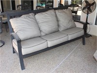 Wide Metal Framed Patio Couch with Thick