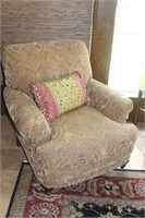 Upholstered Arm Chairs in Tapestry Style