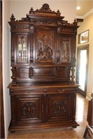Ornately Carved Antique Cupboard