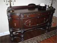 Antique Buffet in Mahogany Finish