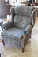Upholstered Wing Back Chair with Nail