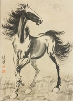 Xu Beihong 1895-1953 Chinese Ink on Paper Scroll