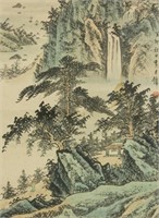 Huang Junbi 1898-1991 Watercolour on Paper Roll