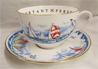 Royal Worcester Cup And Saucer, Sailing