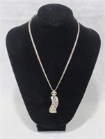 Thick Sterling Chain & Pendant