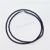 Silver Black Onyx Necklace