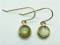 14K Yellow Gold Zul Rare Color Changing Earrings