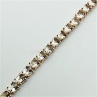 Silver Morganite Bracelet