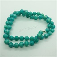 Silver Natural Amazonite Necklace