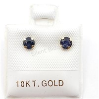 10KYellow Gold Sapphire Earrings