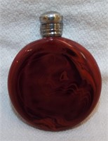 Snuff Bottle With Sterling Silver Lid