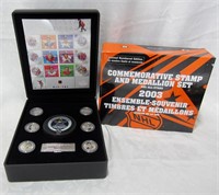 New 2003  NHL ALL STAR Coin & Stamp Set