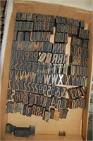 Letterpress Wood Block Letters (tray lot WL029)