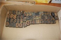 Letterpress Wood Block Letters (tray lot WL015)