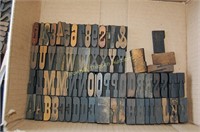 Letterpress Wood Block Letters (tray lot WL016)