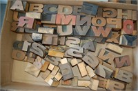 Letterpress Wood Block Letters (tray lot WL005)