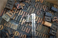 Letterpress Wood Block Letters (tray lot WL003)