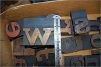 Letterpress Wood Block Letters (tray lot WL002)