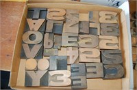 Letterpress Wood Block Letters (tray lot WL009)