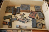 Letterpress Wood Block Letters (tray lot WL013)