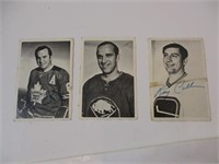 Lot de 3 cartes de hockey O-Pee-Chee rares 1970-71