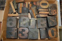 Letterpress Wood Block Letters (tray lot WL023)