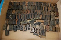 Letterpress Wood Block Letters (tray lot WL024)