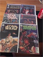 Lot de 6 bandes dessinées de Star Trek & Star Wars