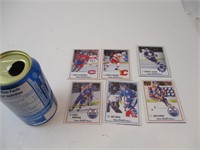 Lot de 6 cartes de hockey Kraft Diner 1989-90
