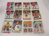 Lot de 20 cartes vintage hockey O-Pee-Chee