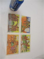 Lot de 4 cartes postales