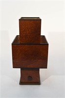 WILLY RIZZO BURL WOOD TABLE LAMP