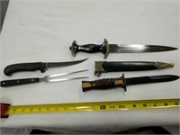 4pc Lot Of Knives As Shown