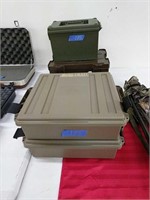 4pc Lot Of Plastic Ammo Boxes